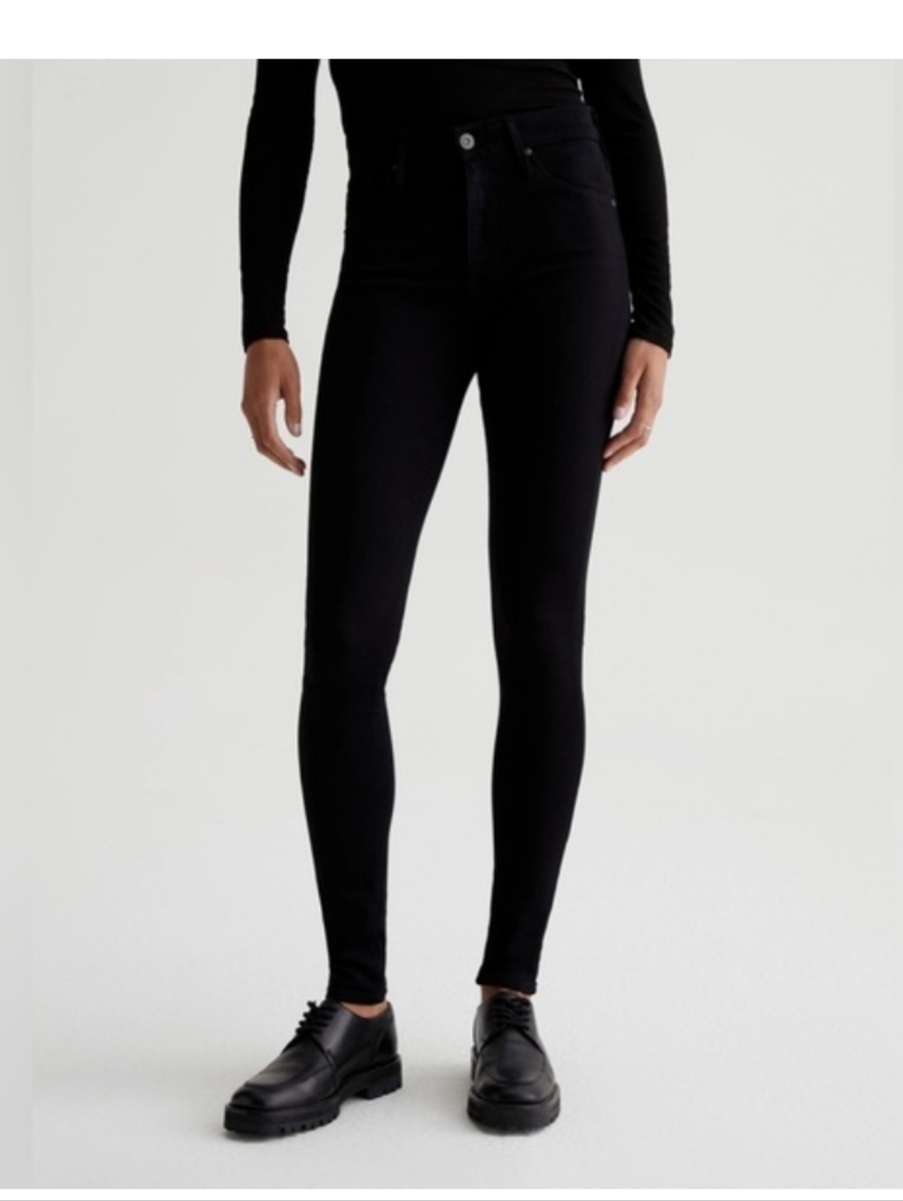 Ag Adriano Goldschmied Farrah High-Rise Skinny Jeans - Black 29